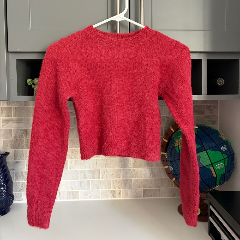 Urban Outfitters Vibrant Red Crew Neck Sweater